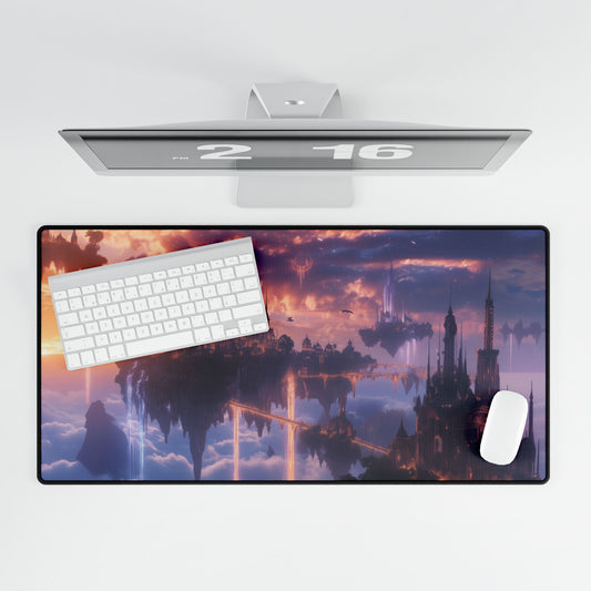 Desk Mat - Fantasy City in the Sky
