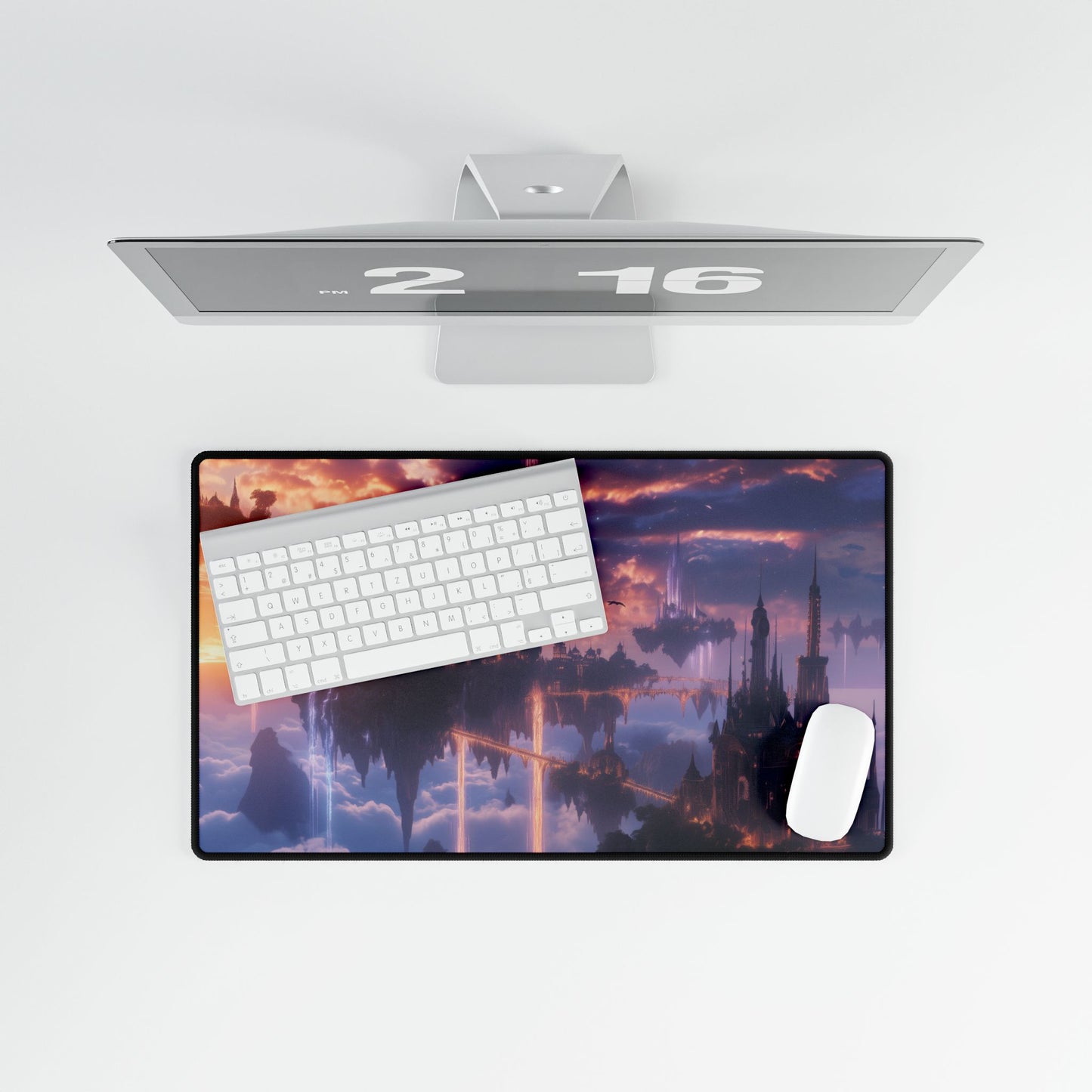 Desk Mat - Fantasy City in the Sky