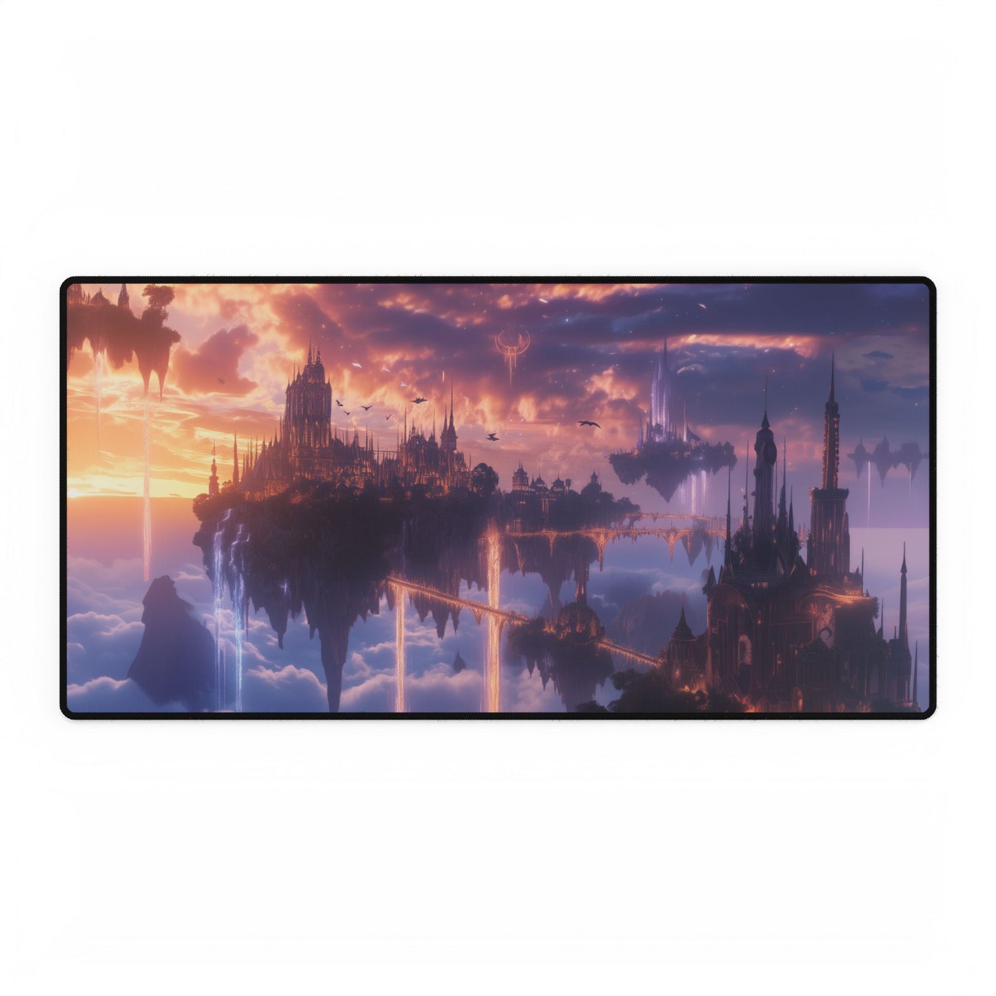 Desk Mat - Fantasy City in the Sky