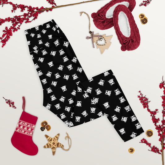 All-over-print leggings featuring adorable baby owlbears, crafted from a blend of 82% polyester and 18% spandex. Designed with four-way stretch fabric for flexible movement, raised waistband for a secure fit, and precision-cut and hand-sewn details. Perfect for lounging or active wear, these whimsical leggings combine playful style with comfort.