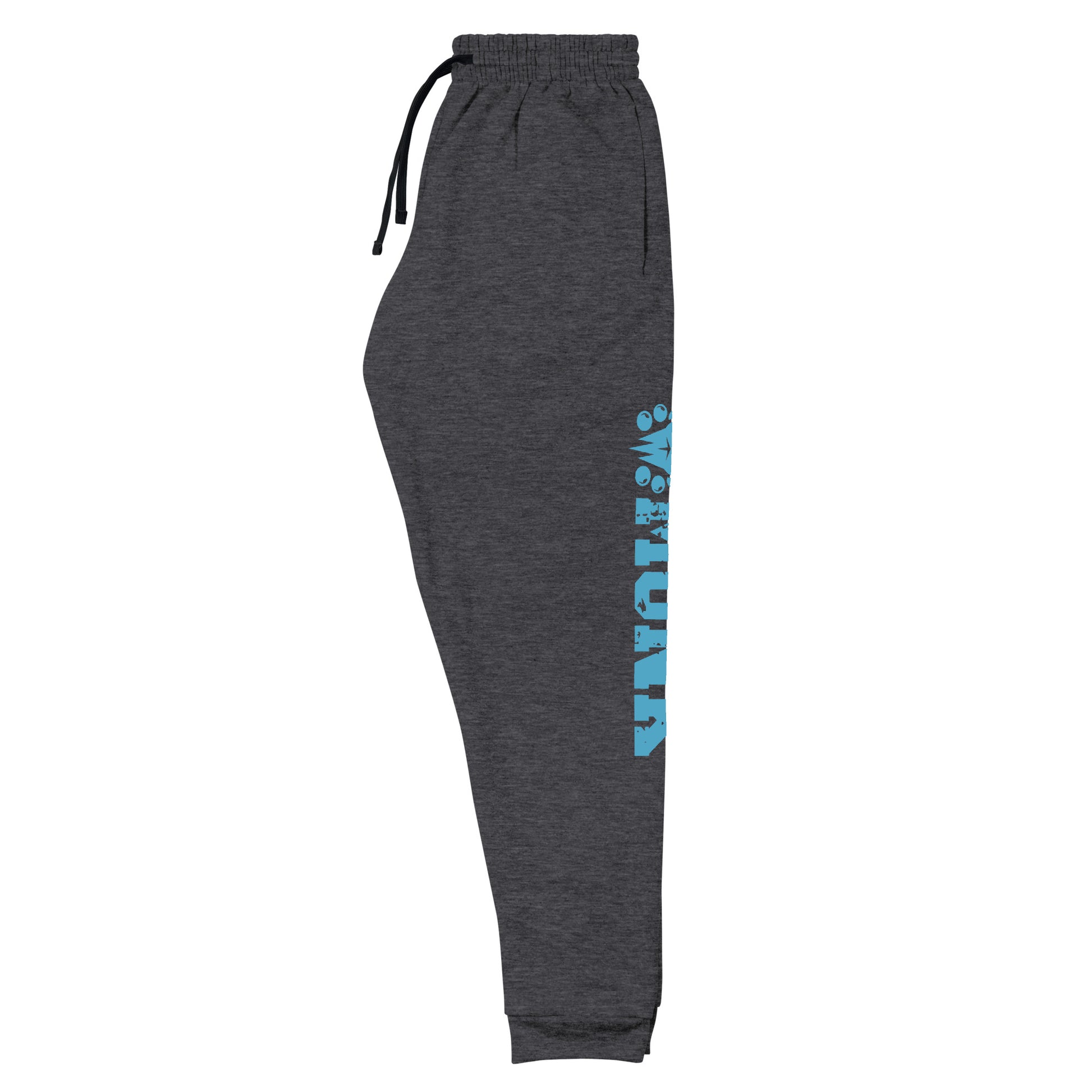 dnd monk joggers crafted from a luxurious blend of 60% cotton and 40% polyester pre-shrunk fleece, featuring a soft and durable fabric weight of 7.2 oz/yd² (244 g/m²). Designed with a tapered fit, lower rise in the front, and longer rise in the back for optimal movement. Includes an elastic waistband with external drawcord for a customizable fit, 1×1 rib cuffs with spandex for stretch and recovery, and stylish side pockets. The joggers are adorned with a bold 'monk' graphic on the left leg